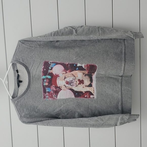 Vero Moda Xmas Dog Graphic Cotton Sweatshirt - Picture 3 of 8